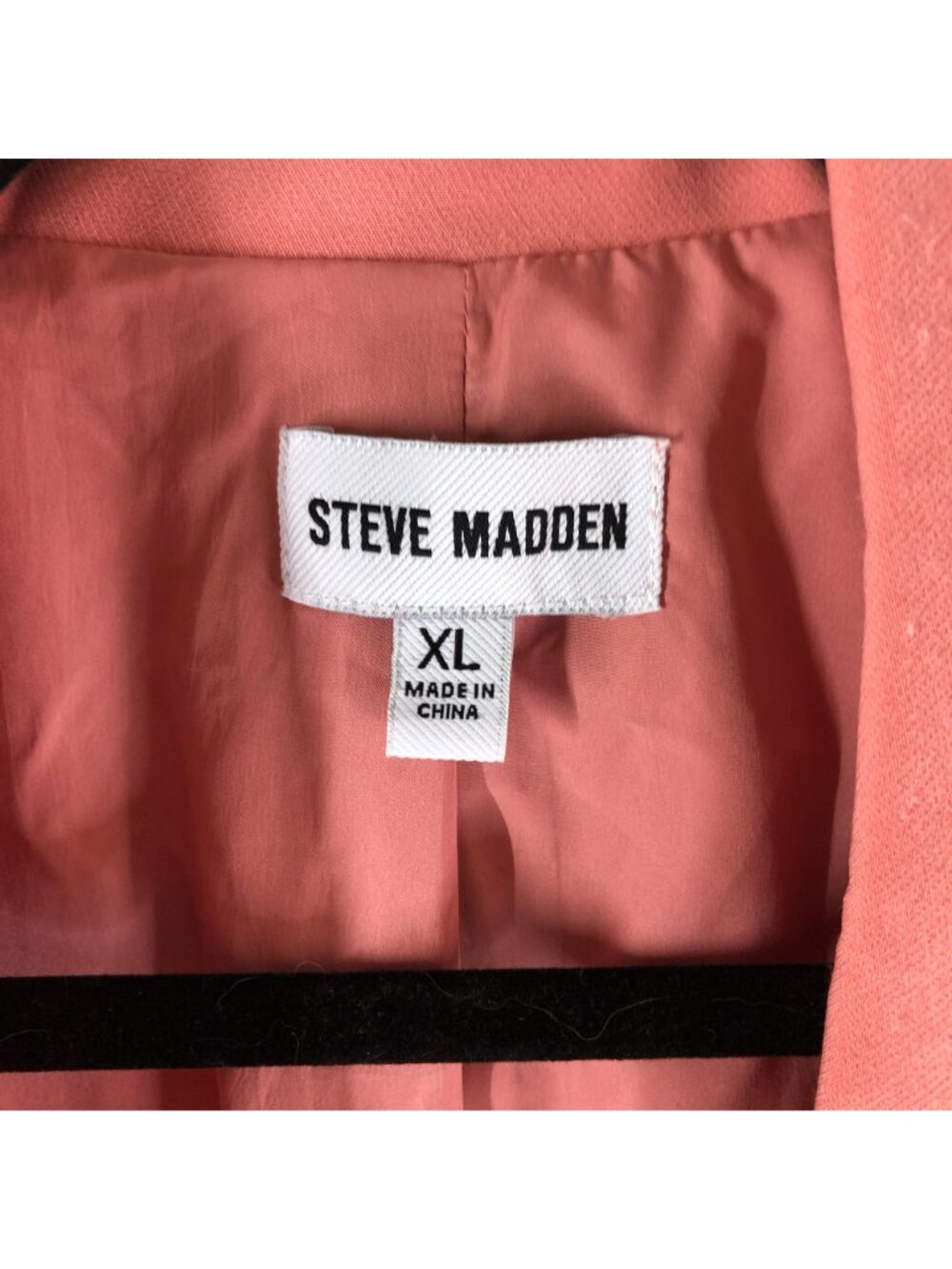 Steve Madden Womens Blazer Jacket Double Breasted Pink XL - Picture 5 of 7